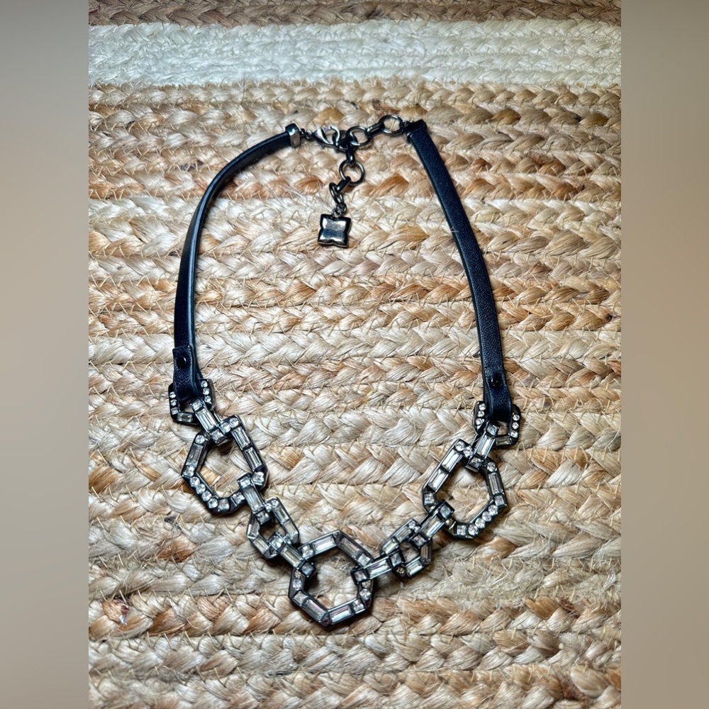 BCBG Necklace with Leather Strap
